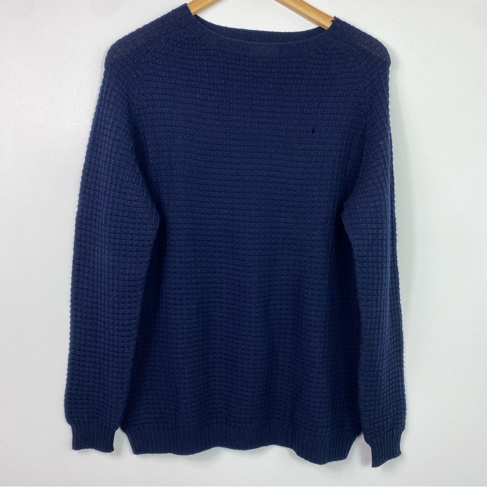 American trench wool sweater crew neck knitted small